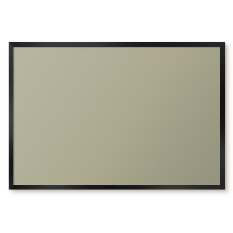 Tablica Magnetyczna Do Notatek Tulup 60x40 cm Popielaty brąz 1 - Czarna rama Do sypialni, salonu 1 szt.