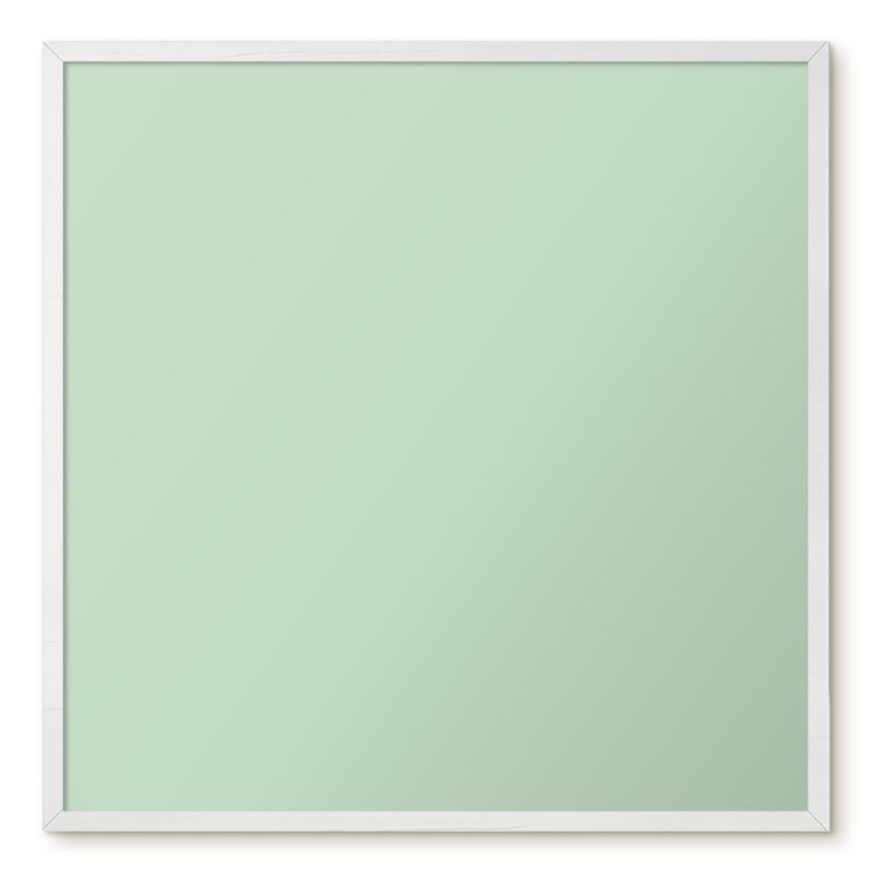 Tablica Na Magnesy Tulup 50x50 cm Miętowa zieleń - Biała rama Do salonu, sypialni 1 szt.