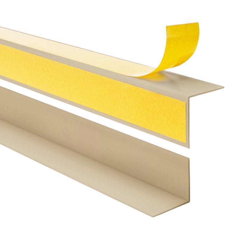 Kątownik twardy samoprzylepny PCV 50x20mm QUEST, Listwa Kątowa do Narożników Wewnętrznych -200 cm, beżowy, 1 szt.