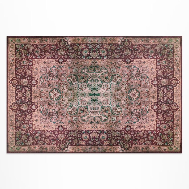 Dywan Winylowy Z Nadrukiem Wallfluent 140x210 cm Antyczny tradycyjny wzór ornamentalny 1 szt.