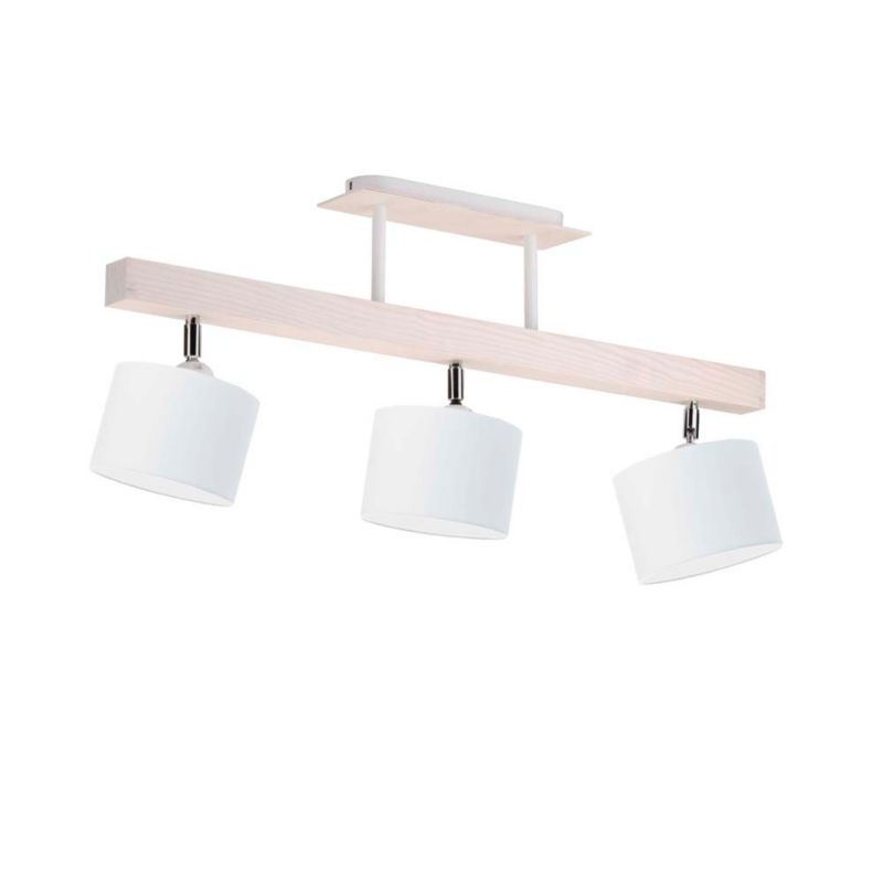 Lampa wisząca Volta Light Factory żyrandol plafon z abażurem walec Biały/biały BONITA P3 1szt.
