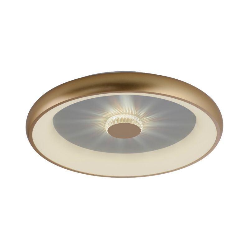 Plafon Leuchten Direkt Vertigo mosiądz matowy-biały LED 37W 2700K-5000K 1400lm IP20 wym: 9,5 x 61,5 x 61,5 cm metal - 1 szt.
