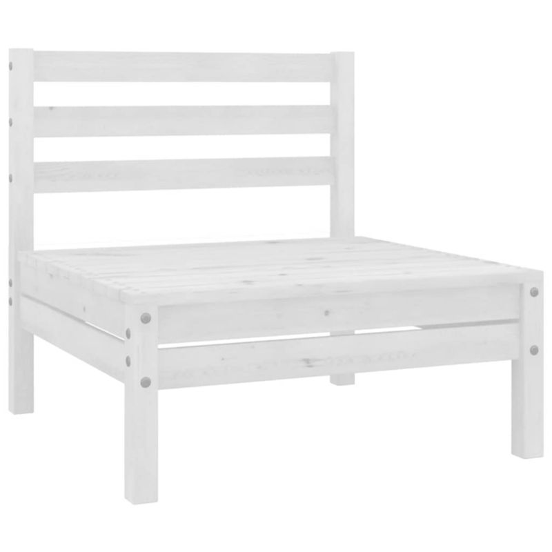 Sofa ogrodowa WaszeMeble z drewna biała WM-806573 1 szt.