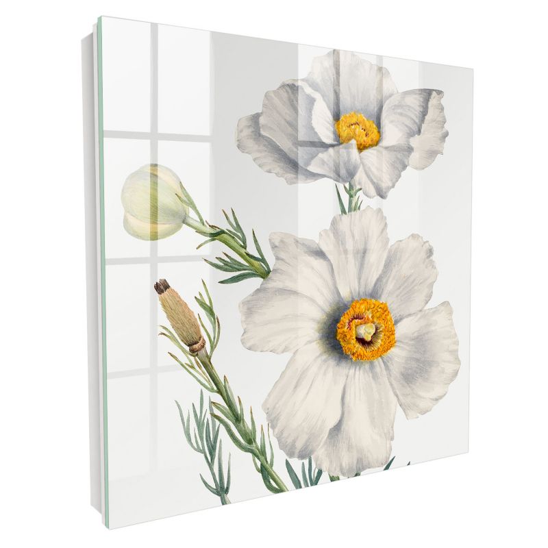 Szafka Na Klucze Tulup 30x30 cm Kwiaty natura - Biała - Otwierana na prawo 1 szt.