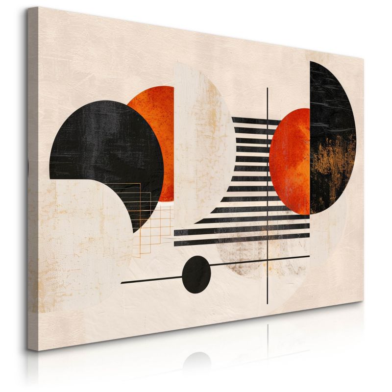 Obraz Muralo Abstrakcyjne Koła Kształty Geometria 90x60 cm 1 szt.