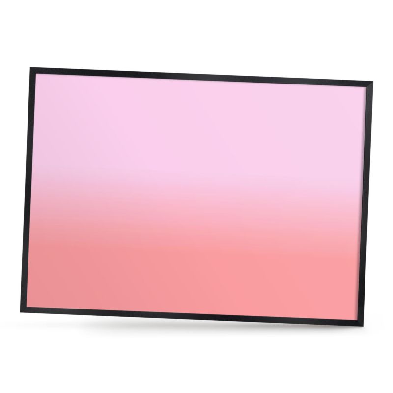 Dekoracyjna tablica magnetyczna ArtPrintCave 70x50 Delikatny gradient w czarnej ramie 1szt