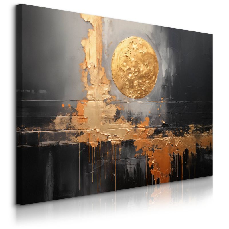 Obraz Muralo Styl Glamour Złoto Abstrakcja 100x70 cm 1 szt.