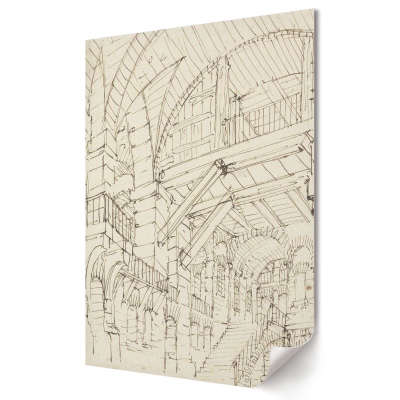 Plakat canvas Wallfluent Format A4 Studia architektoniczne Artysta Giovanni Battista Piranesi 1 szt.
