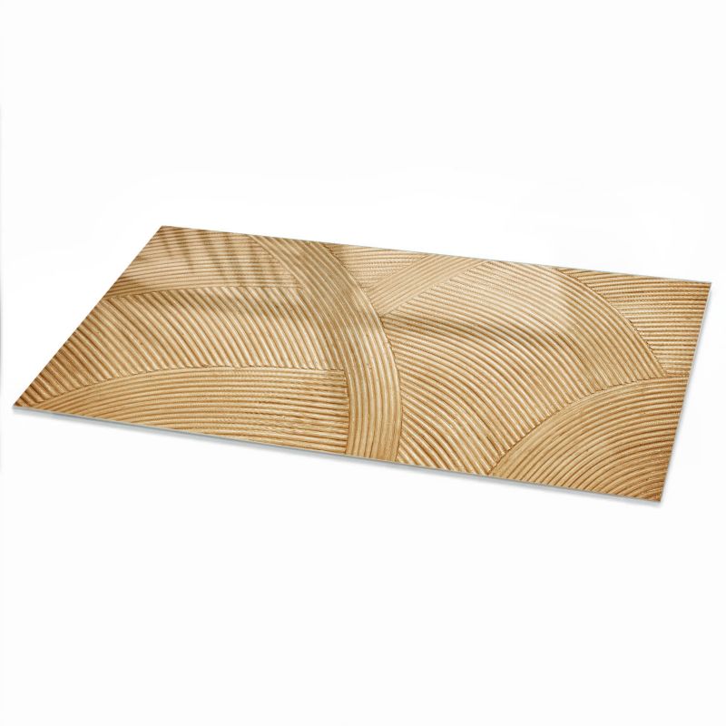 Blat Do Stołu ArtPrintCave 100x50 cm Eleganckie fale - Blat Szklany Prostokątny 1 szt.