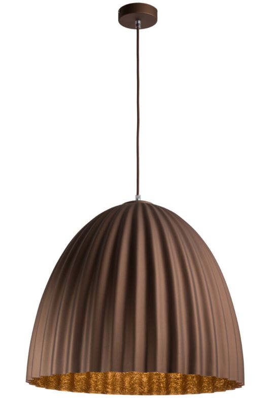 Lampa wisząca Sigma Lighting Telma 2707 brązowo-miedziana dekoracyjna 1xE27 x 1 szt.