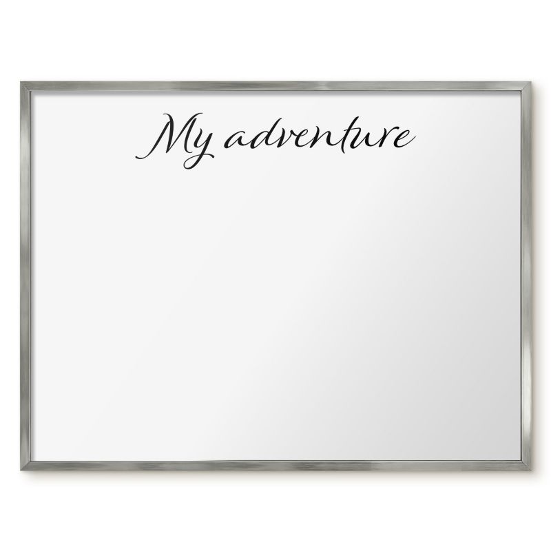Tablica Na Magnesy Z Podróży Tulup 80x60 cm My adventure 4 - Srebrna rama Do salonu, sypialni 1 szt.