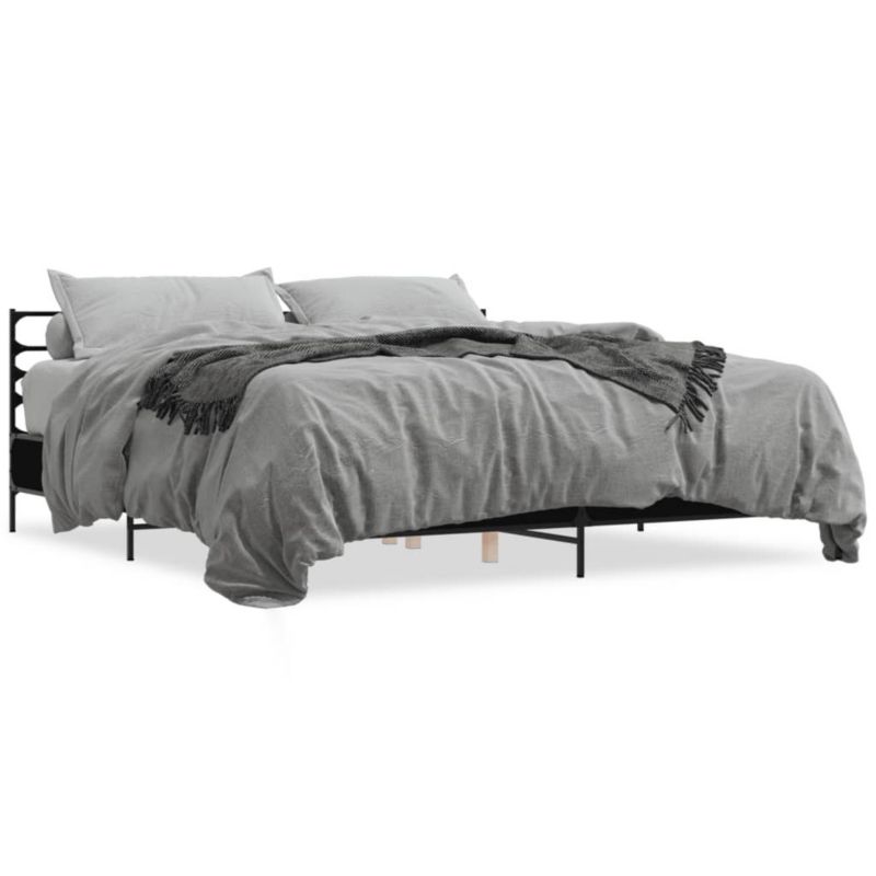 Łóżko metalowe WaszeMeble 200x200 cm czarna WM-3280062 1 szt.