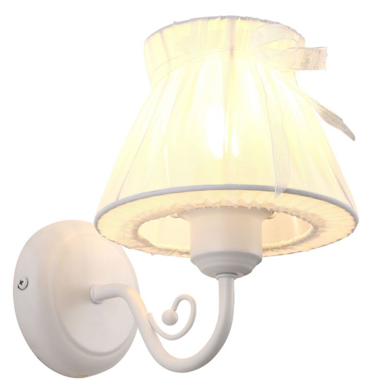 Kinkiet ścienny Candellux Zefir biały 1 x E14 x 40W IP20 wym: 21 x 20 x 16 cm - 1 szt.