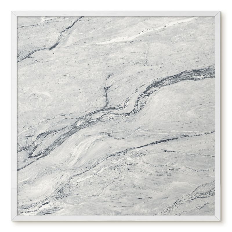 Tablica Magnetyczna Dekoracyjna Ścienna Tulup 50x50 cm Szara elegancja 3 - Biała rama Do salonu, biura 1 szt.