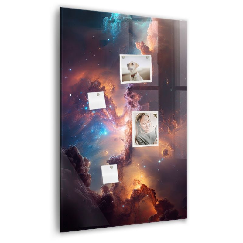 Tablica Magnetyczna Nad Biurko Wallfluent 60x90 cm Kosmiczna przestrzeń pełna planet 1 szt.