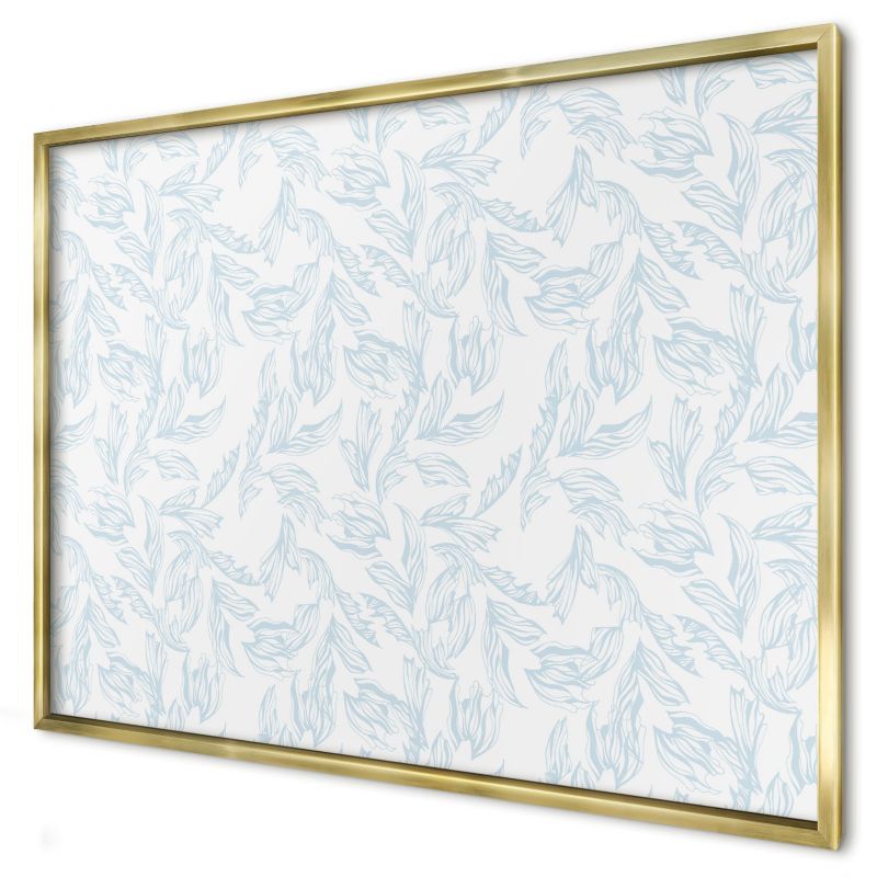 Tablica magnetyczna ozdobna Wallfluent 100x70 Lekki motyw w złotej ramie 1szt