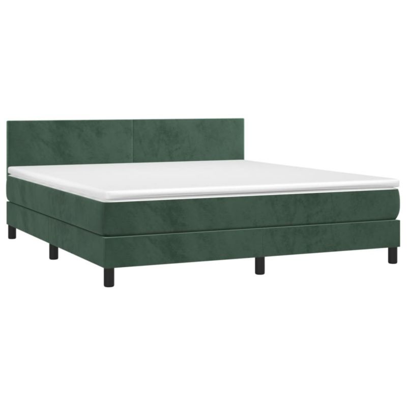 Łóżko kontynentalne WaszeMeble 160x200 cm zielony WM-3134294 1 szt.