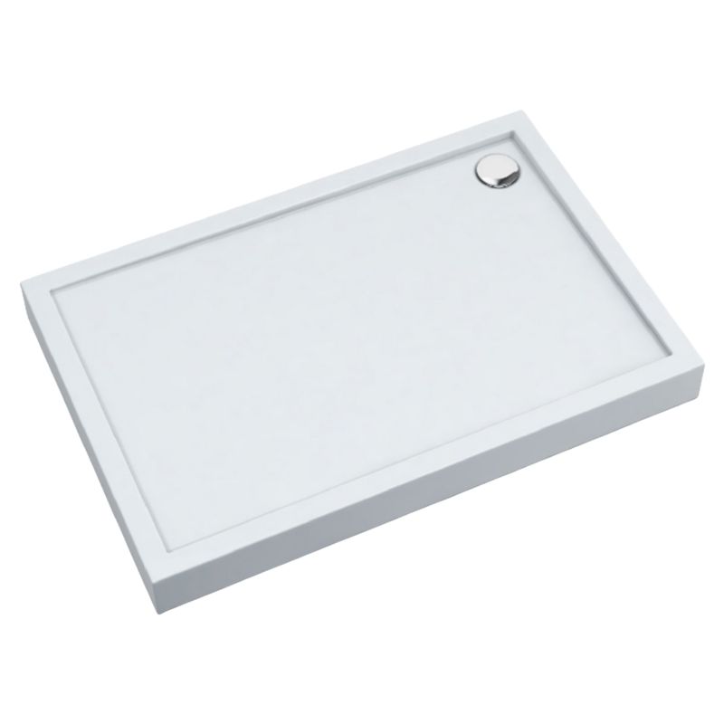 Brodzik zintegrowany Schedpol Aqualis Prostokątny Biały Błyszczący 70x160x12 cm 1 szt.