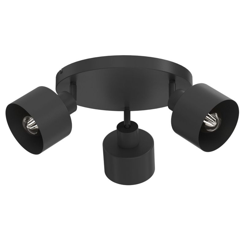 Lampa wisząca Luminex Parkla czarna 3xE27x15W IP20 wym: 20x46x46cm - 1 szt.