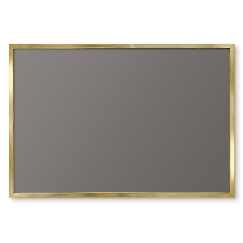 Tablica Na Magnesy Tulup 60x40 cm Ciemny szary - Złota rama Do salonu, sypialni 1 szt.