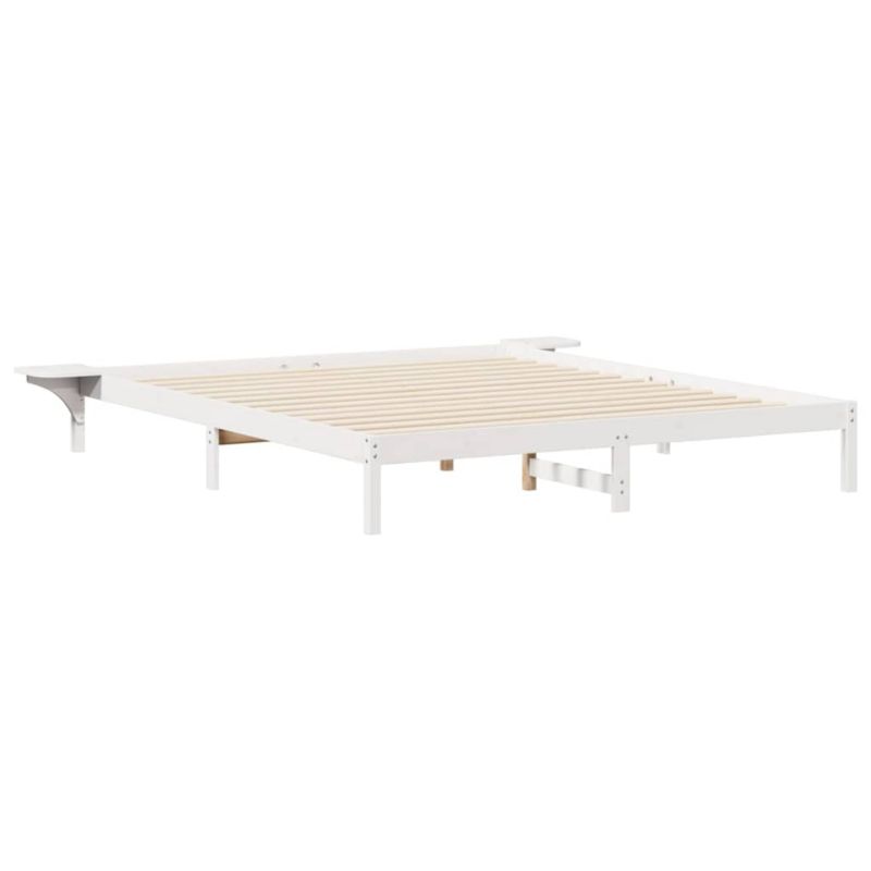 Łóżko Drewniane WaszeMeble 200x220 cm Białe WM-873257 1 szt.