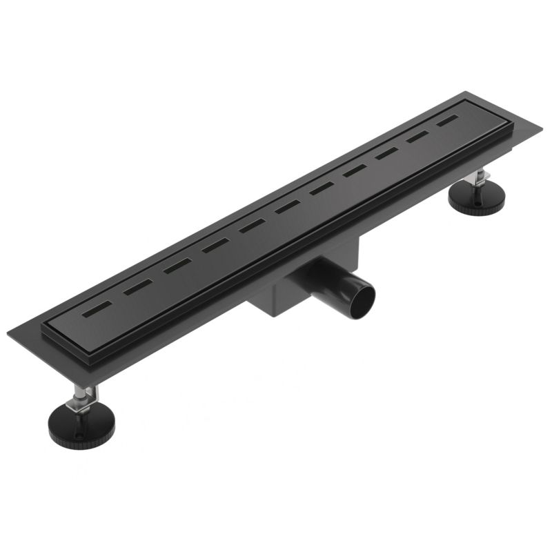 Odpływ liniowy SEVANTE z maskownicą WK125 90 cm czarny FLAT 1szt.
