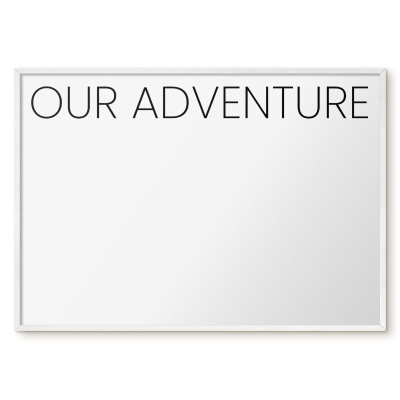 Tablica Magnetyczna Na Magnesy Tulup 100x70 cm Our adventure 3 - Biała rama Do salonu, sypialni 1 szt.
