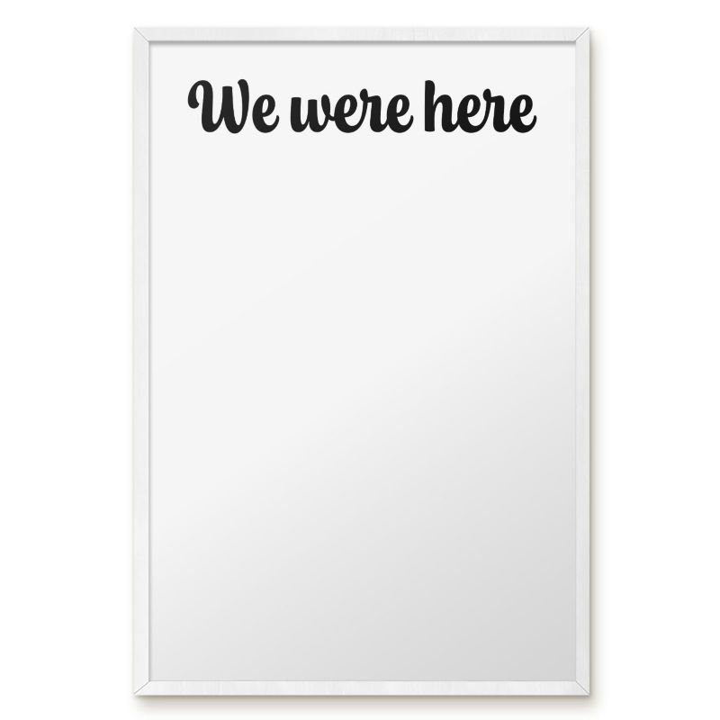 Tablica Do Magnesów Tulup 40x60 cm We were here 1 - Biała rama Do salonu, sypialni 1 szt.