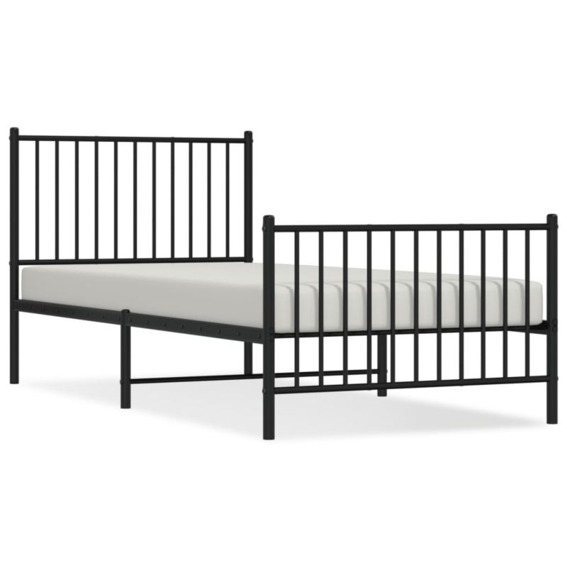 Łóżko metalowe WaszeMeble 90x200 cm czarna WM-350875 1 szt.