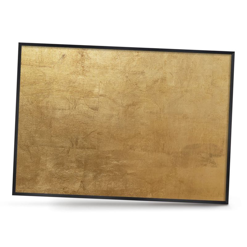 Tablica magnetyczna ozdobna ArtPrintCave 100x70 Żółta tekstura w czarnej ramie 1szt
