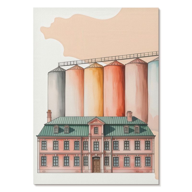 Plakat na Ścianę Tulup 29,7x42 cm (A3) Architektura industrialna Do salonu, biura, przedpokoju 1 szt.