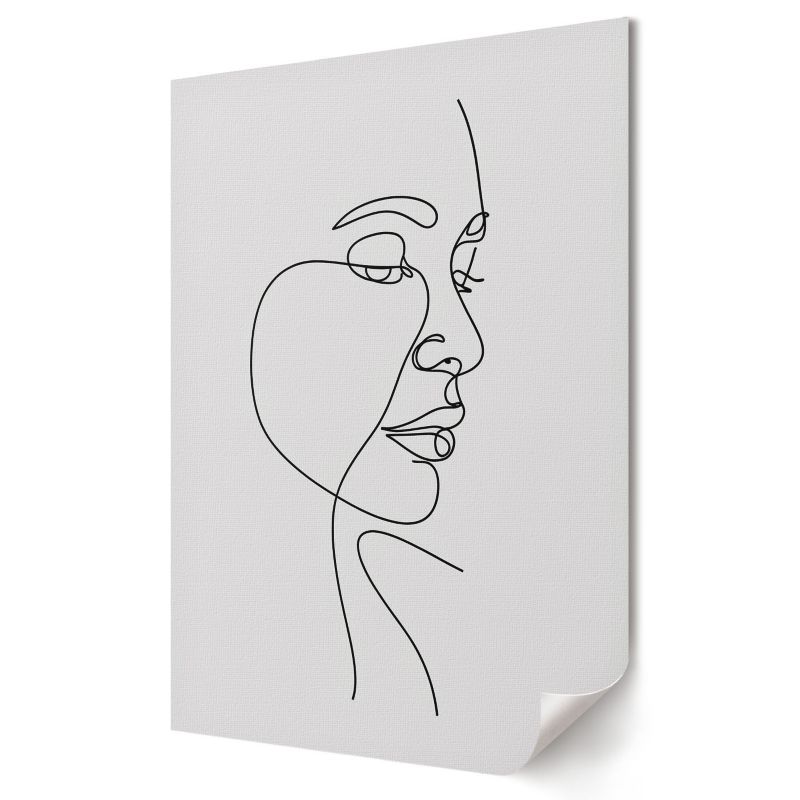 Plakat Wallfluent Format A1 Twarz kontur Artysta PL.Art 1 szt.