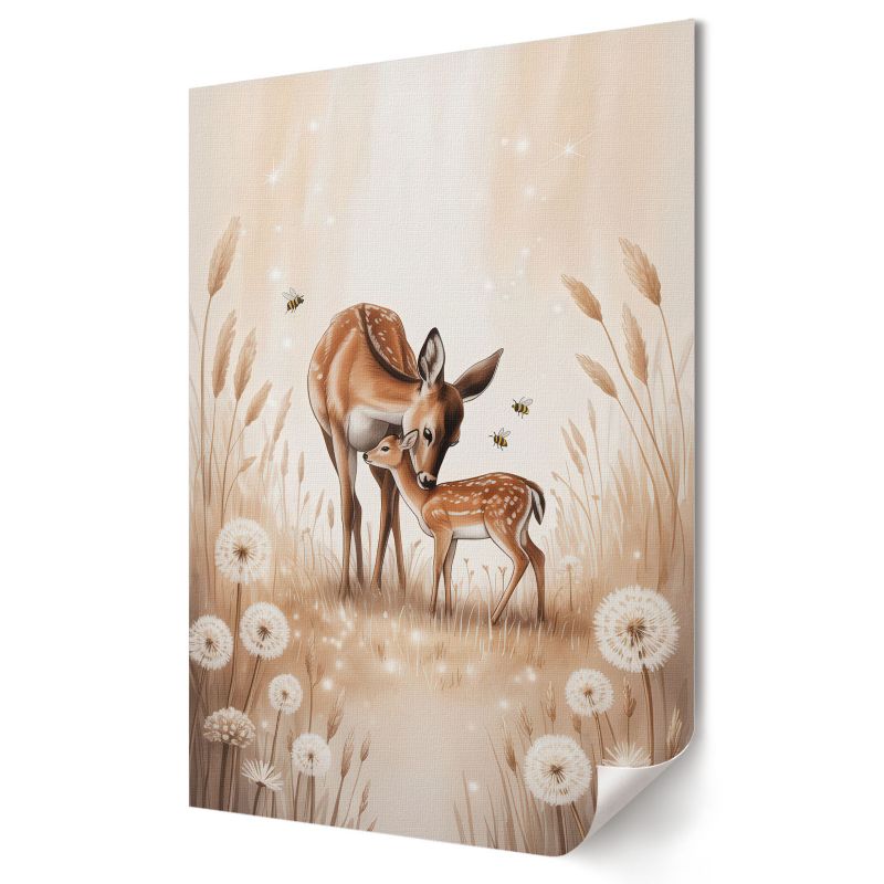 Plakat na ścianę Wallfluent Format A2 Dwie sarenki Kolektyw Abstract Layer 1 szt.