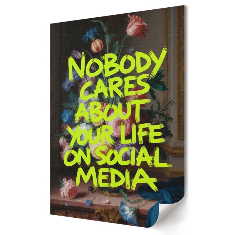 Plakat na płótnie Wallfluent Format A2 Nobody cares Kolektyw Lightness 1 szt.
