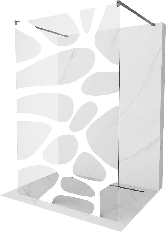 Ścianka prysznicowa Mexen Kioto biały wzór 130x200 cm 800-130-002-95-971 szt.