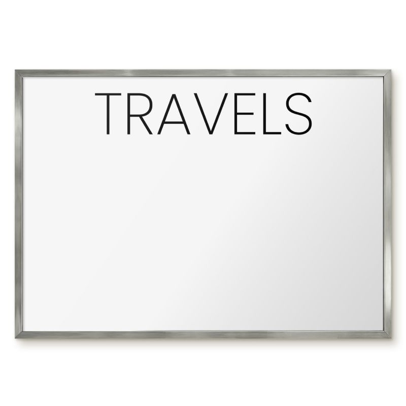 Tablica Magnetyczna Tulup 70x50 cm Travels 3 - Srebrna rama Do salonu, sypialni 1 szt.