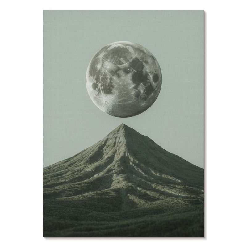 Plakat na Płótnie Tulup 59,4,x84 cm (A1) Księżyc i góra Do sypialni, salonu, biura 1 szt.
