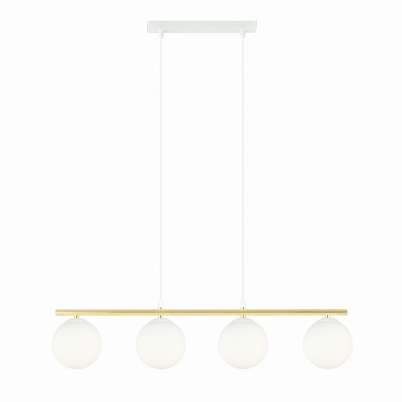 Lampa sufitowa Emibig Allora biało-złota wym: 100 x 85 x 23 cm 4xE14 x 10W 1 szt.