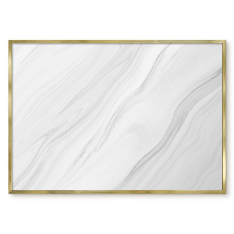 Tablica Magnetyczna W Ramie Tulup 100x70 cm Subtelny marmur - Złota rama Do salonu, sypialni 1 szt.