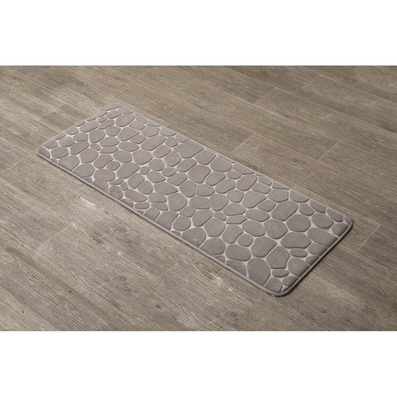 Dywanik łazienkowy Stones TENDANCE taupe z mikrofibry 45x120 cm 1 szt.