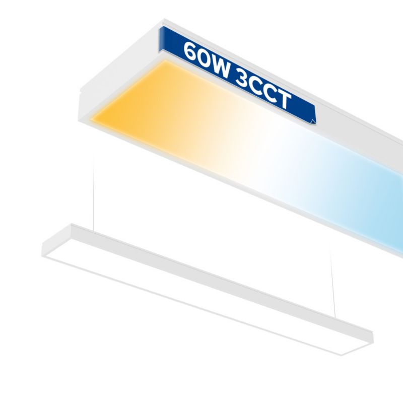 Oprawa liniowa LED HOROZ 118cm, 60W, 4800lm, IP20, 3CCT, biała, FORTIS 1szt.