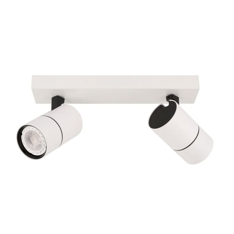 Kinkiet ścienny Italux Laconi biało-czarny styl nowoczesny 2 x GU10 x 35W IP20 wym: 28,5 x 6,5 cm - 1 szt.
