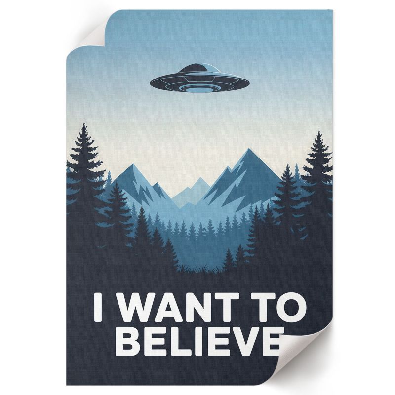 Wydruk Na Płótnie ArtPrintCave 59,5x84 cm Plakat UFO North Form 1 szt.
