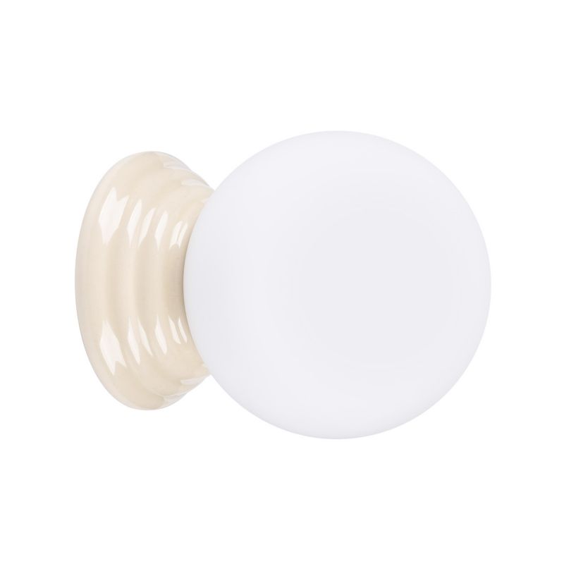 Kinkiet ścienny ceramiczny szkliwiony Sollux Lighting ZORI beżowy 1xG9x15W IP44 - 1 szt.
