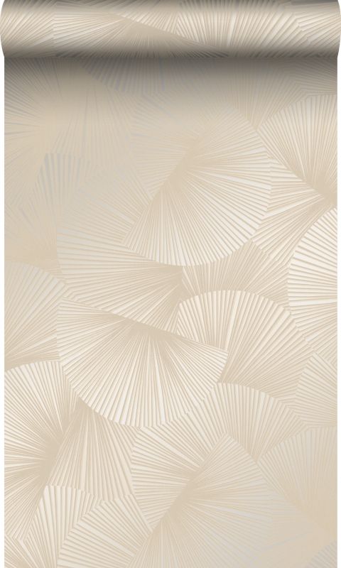 Tapeta Origin Wallcoverings graficzny motyw 3D beżowym 0.53 x 10.05 m - 1 rol.