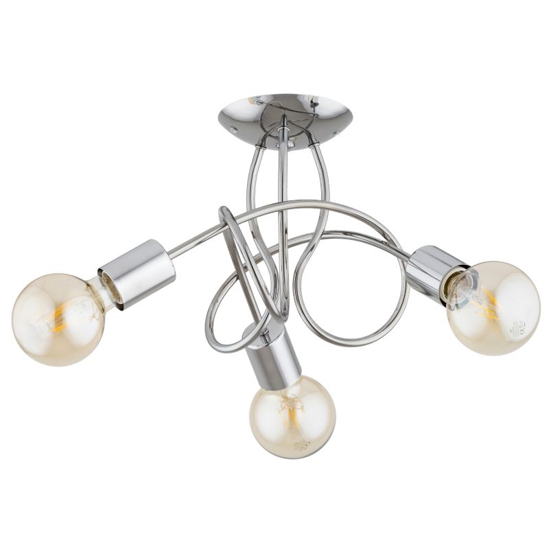 Lampa wisząca splątane ramiona Alfa HOSSA chromowana-srebrna 3xE27x15W IP20 wym:25x39x39cm - 1 szt.