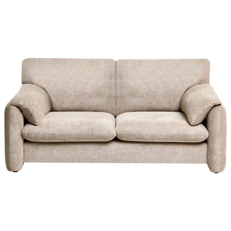 Sofa dla 2 osób Geta Beżowoszary 1 szt.