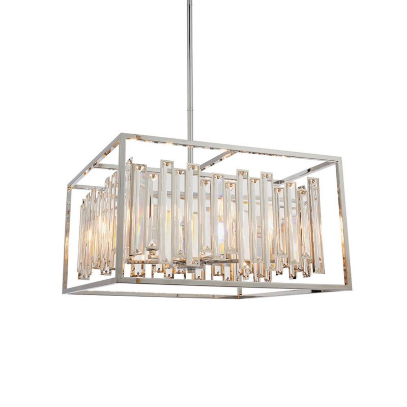 Lampa wisząca Endon ACADIA chromowana 6xE14x15W IP20 wym:111x53x53cm - 1 szt.