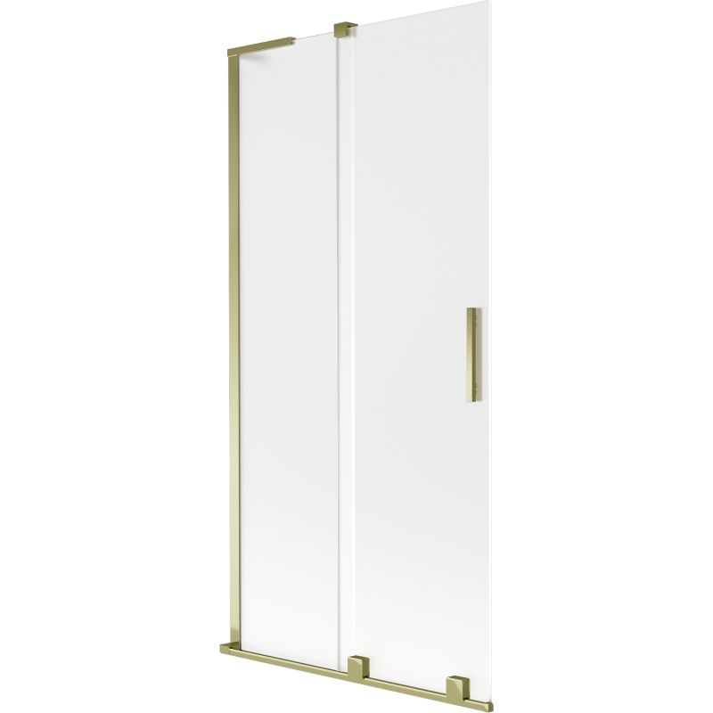 Parawan nawannowy rozsuwany Mexen Velar L szron złoty 95x150 cm 1 szt.