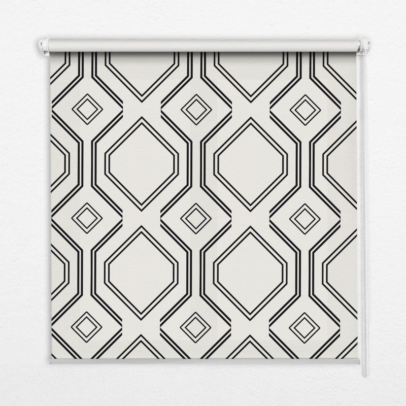 Osłona Okienna Tulup 130x140 cm Romb Iluzja Montaż do ściany/sufitu 1 szt.